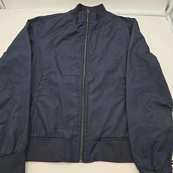 Men’s Zara Technical Light Urban Medium Sporty Navy‎ Blue Bomber Jacket
